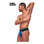 Male Power Panel Thong L/XL noir et rouge – Image 8