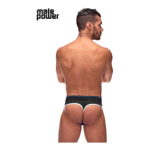 Male Power Panel Thong L/XL noir et rouge – Image 9