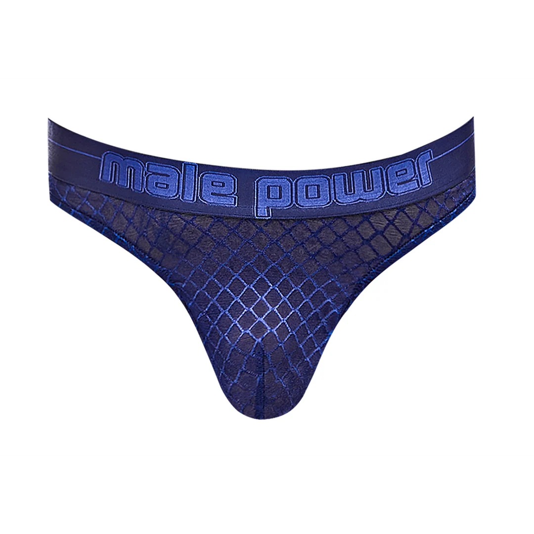 String pour homme avec coupe T confortable et ceinture bicolore - Male Power – Image 4