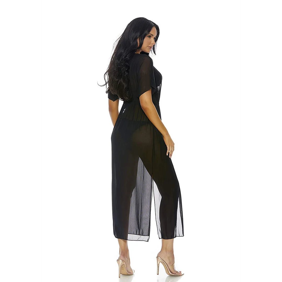 Ensemble bikini Tolu avec kimono, noir, taille M – Image 7