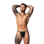 String ficelle Male Power noir effet wetlook – Image 3
