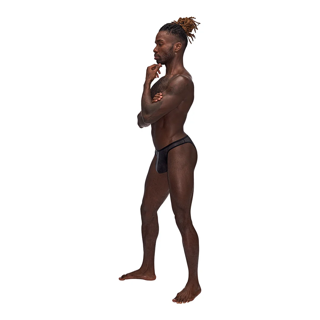 480271BKSL-5 Slip bikini Male Power Landing Strip – Image 1