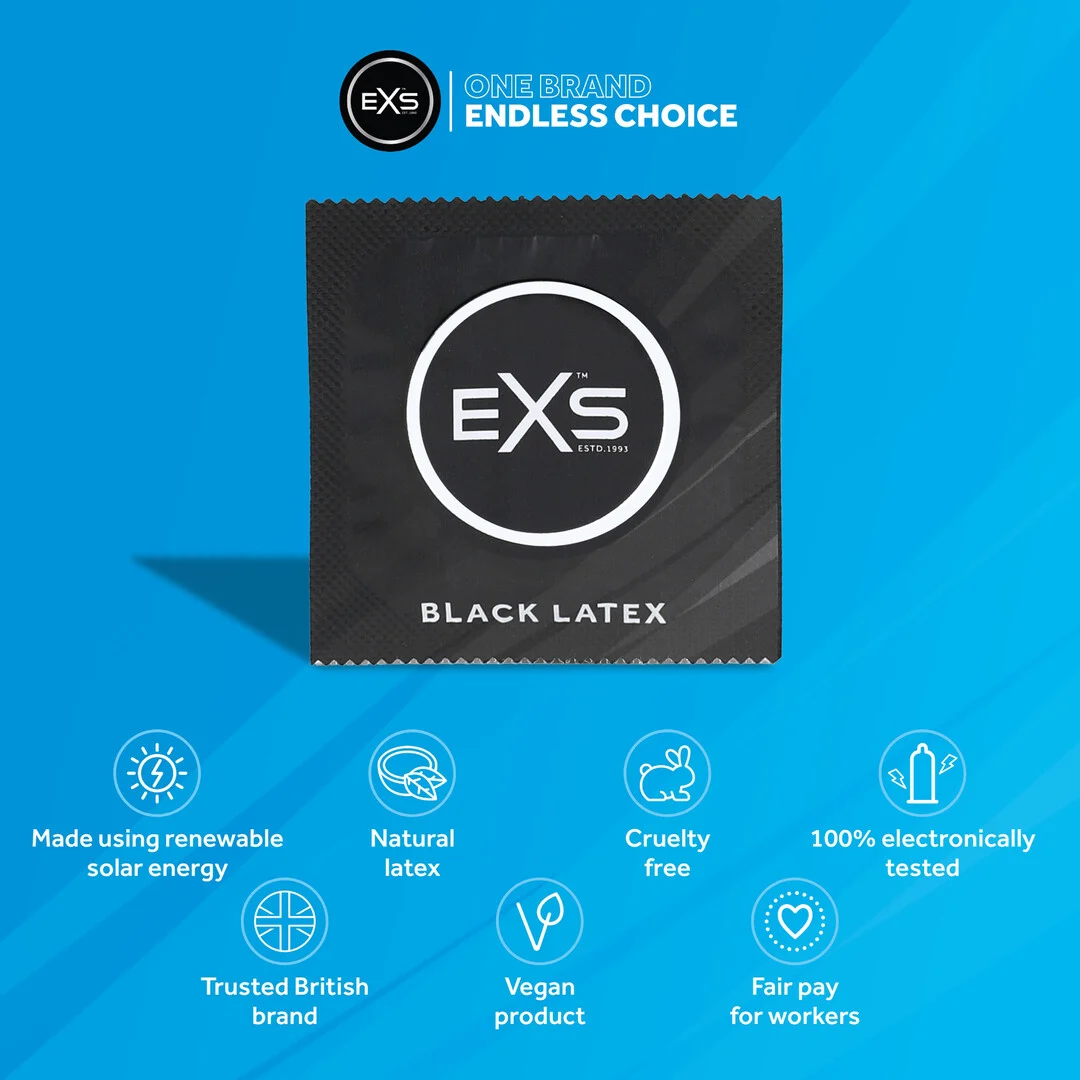 Préservatifs EXS Black Latex, 48 pièces – Image 3