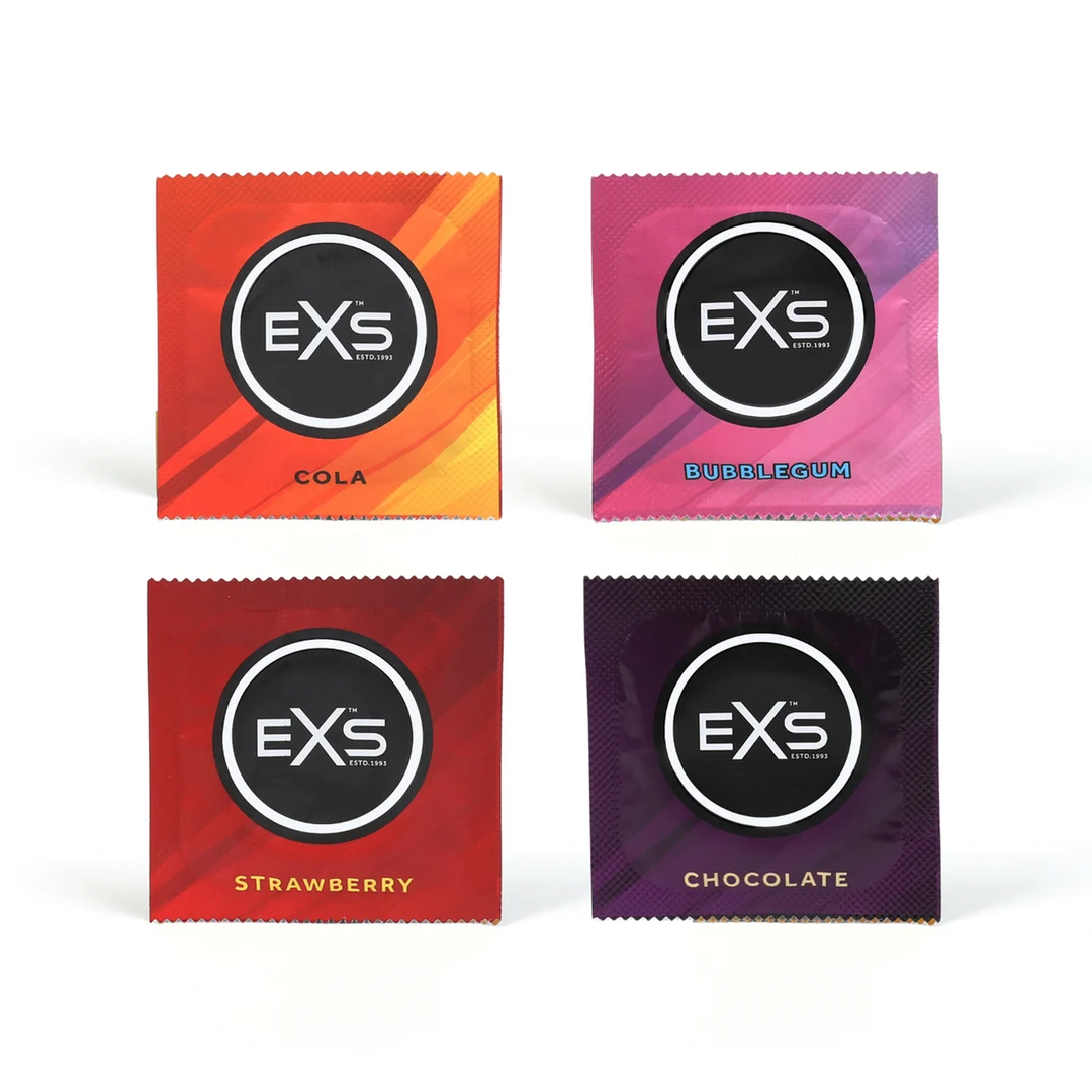 Préservatifs EXS aux saveurs assorties, 48 pièces