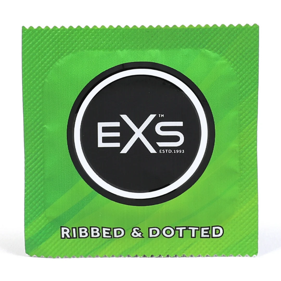 Préservatifs EXS Ribbed and Dotted, 48 pièces