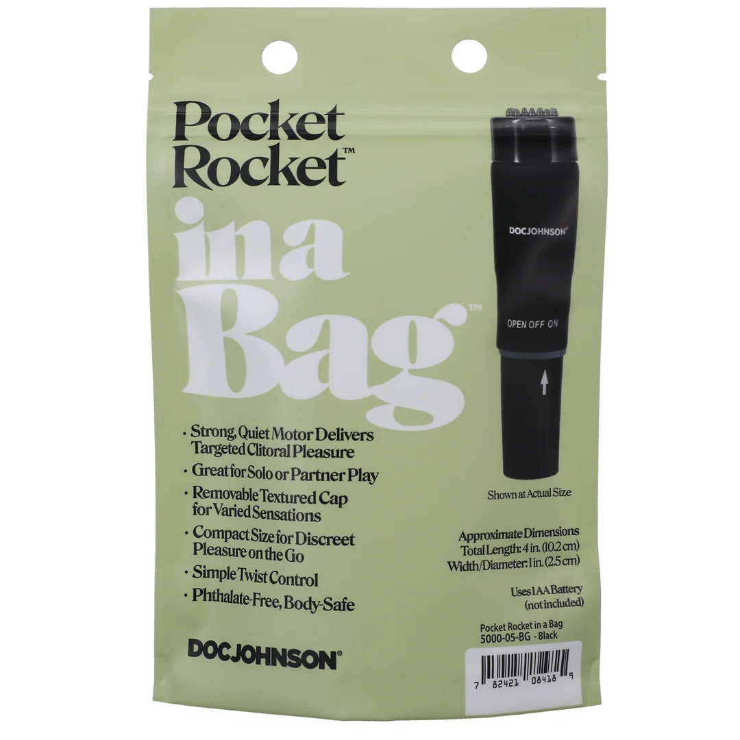 Mini vibromasseur pour une stimulation clitoridienne ciblée : Doc Johnson Pocket Rocket Doc Johnson – Image 2