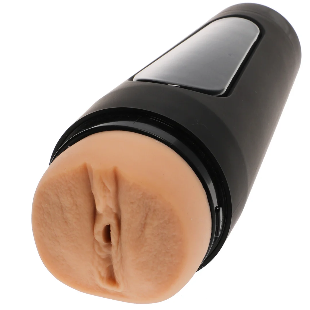 Masturbateur vaginal avec embout d’aspiration réglable – Vanille – Image 4