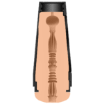Masturbateur vaginal avec coque extérieure rigide – Adira Allure – Image 5