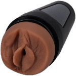 Masturbateur vaginal à la texture réaliste, caramel – Image 2