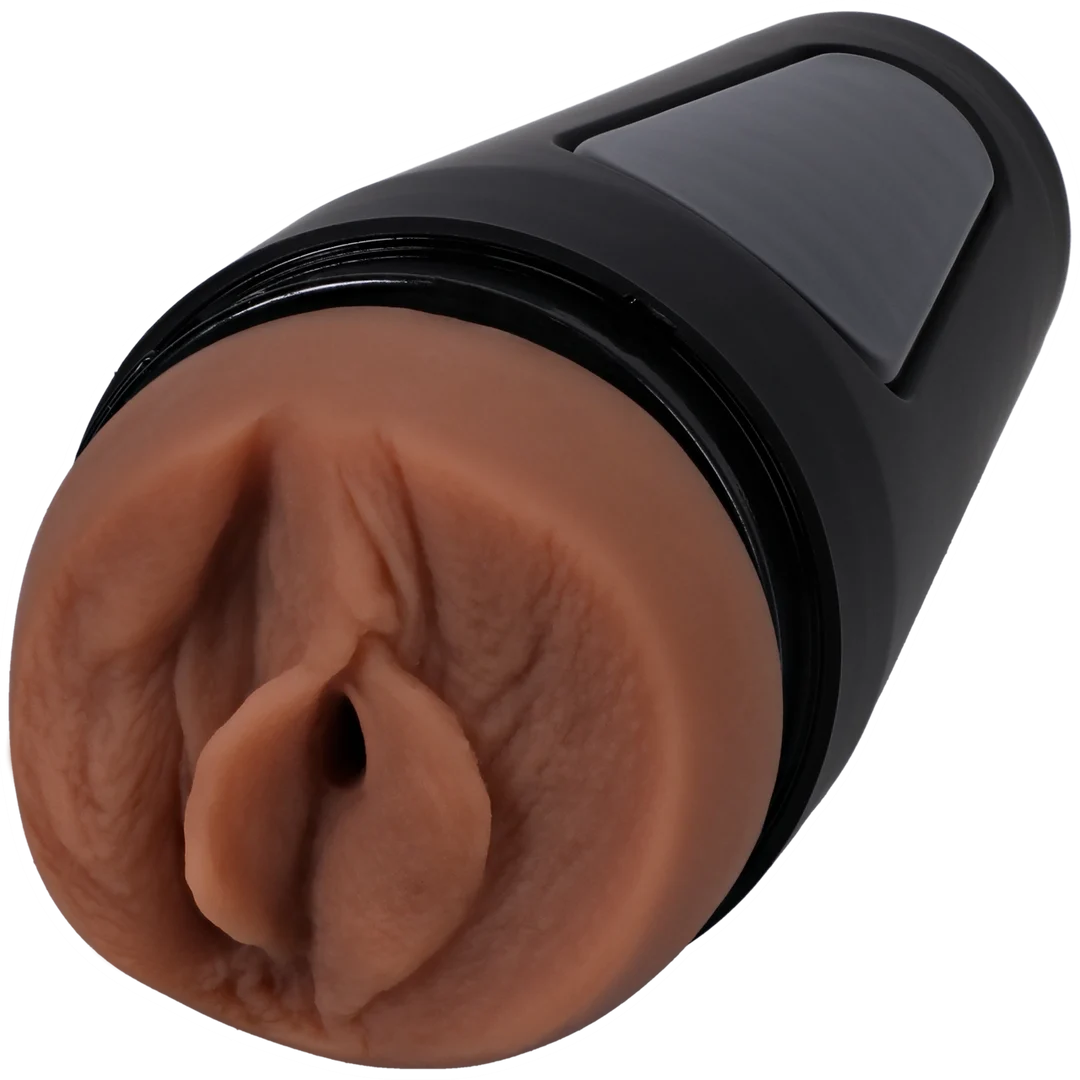 Masturbateur vaginal à la texture réaliste, caramel – Image 2