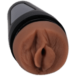 Masturbateur vaginal à la texture réaliste, caramel – Image 3