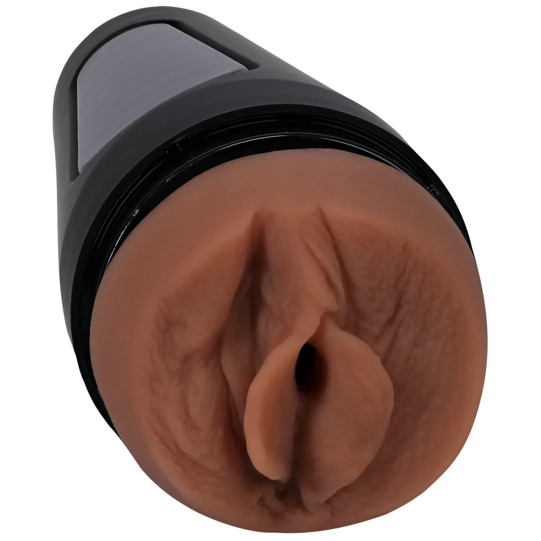 Masturbateur vaginal à la texture réaliste, caramel – Image 3