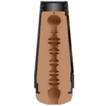 Masturbatrice vaginale avec coque rigide, coloris vanille – Image 5