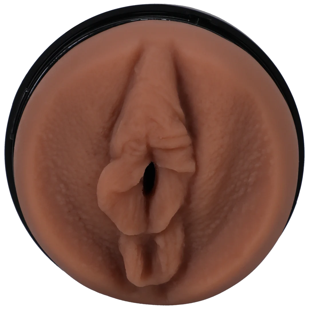 Masturbatrice vaginale avec coque rigide, coloris vanille – Image 2