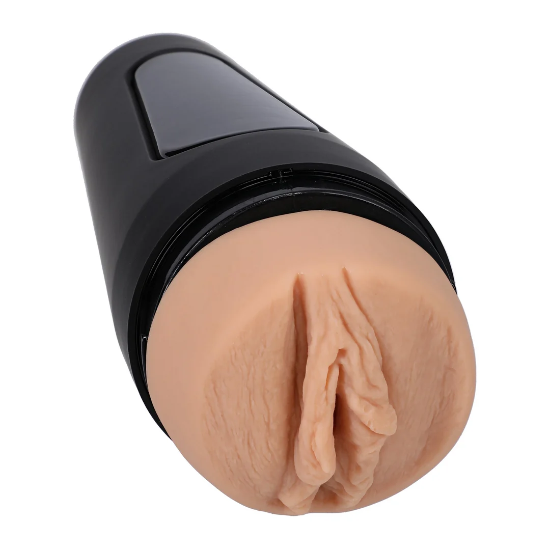 Masturbateur vaginal à pression réglable – Vanille – Image 3
