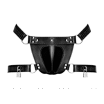 String BDSM pour homme avec cadenas de chasteté, pour un look audacieux et ajusté - Male Power – Image 2
