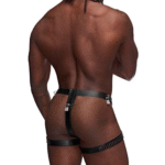 String BDSM pour homme avec cadenas de chasteté, pour un look audacieux et ajusté - Male Power