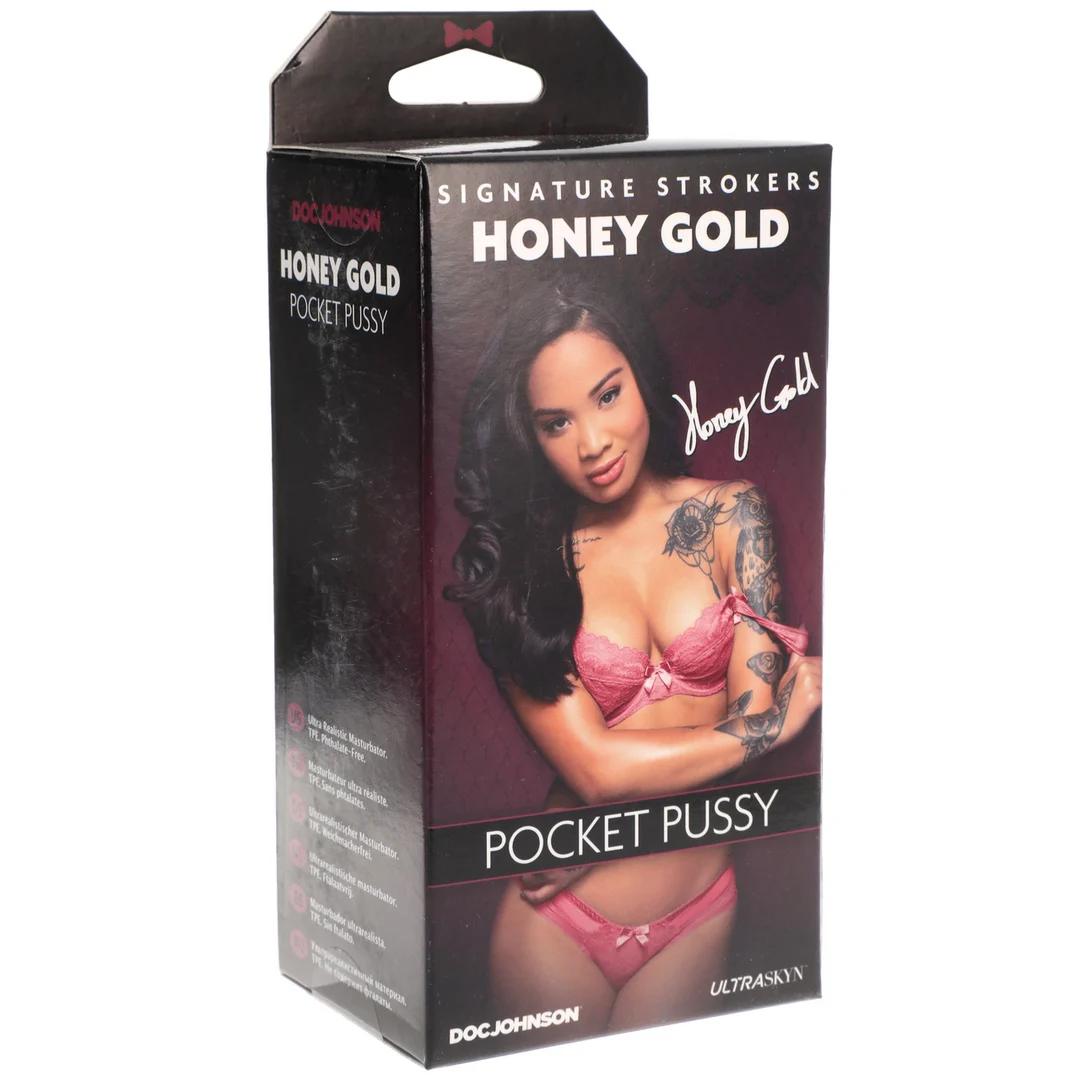 Doc Johnson Honey Gold ULTRASKYN Pocket Pussy – Image 1