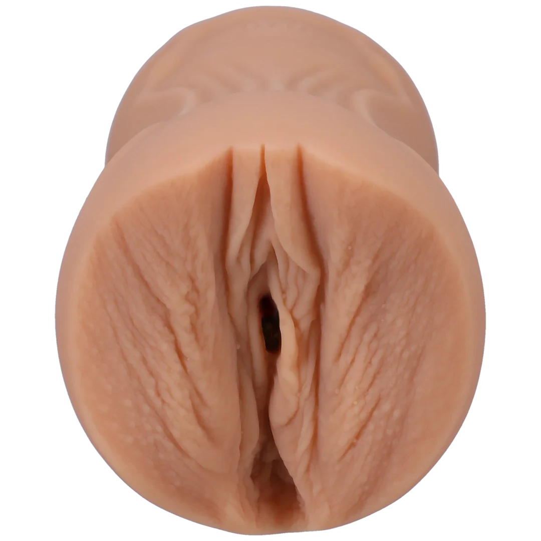 Masturbateur vaginal avec intérieur texturé – Vanille – Image 3