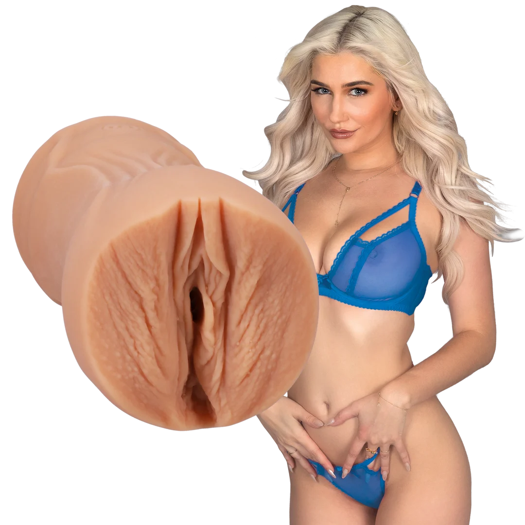 Masturbateur vaginal avec intérieur texturé – Vanille – Image 5