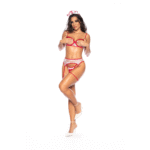 Costume de lingerie infirmière pour jeux de rôle avec bonnets ouverts, pour un look sexy – LIN – Image 11
