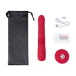 Vibromasseur à mouvements de va et vient et vibrations contrôlés par application, rouge Lovense Lovense – Image 6