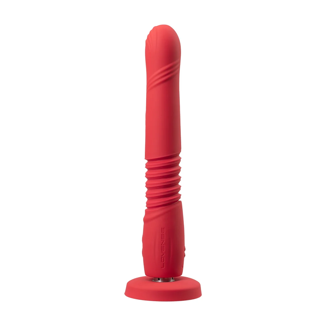 Vibromasseur à mouvements de va et vient et vibrations contrôlés par application, rouge Lovense Lovense – Image 3