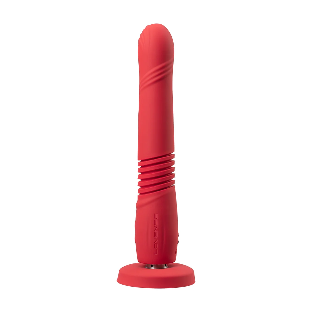Vibromasseur à mouvements de va et vient et vibrations contrôlés par application, rouge Lovense Lovense – Image 4