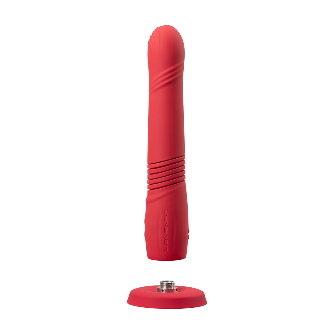 Vibromasseur à mouvements de va et vient et vibrations contrôlés par application, rouge Lovense Lovense – Image 5