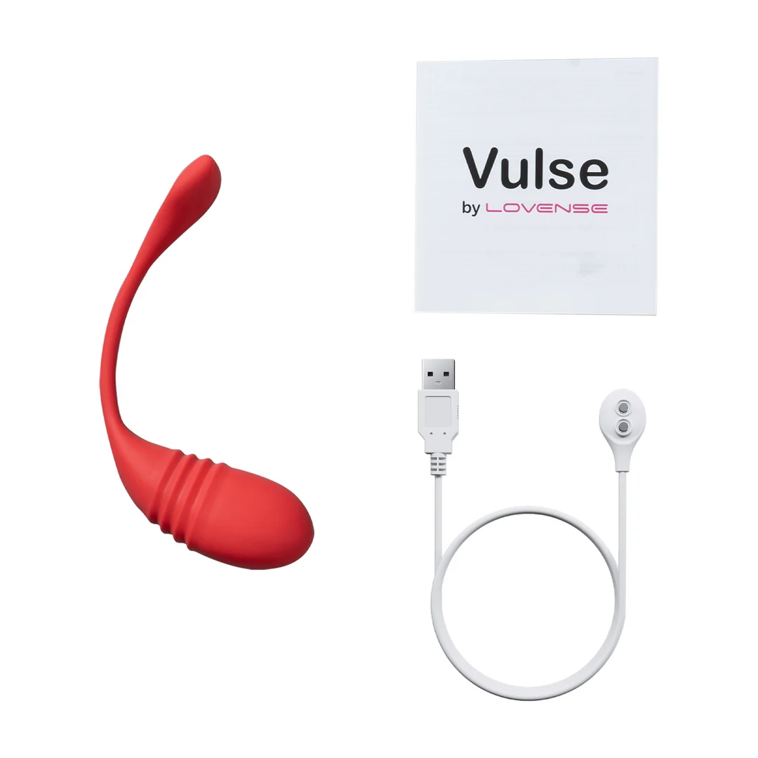 Œuf vibrant Lovense rouge, contrôlé par application, avec mouvements de poussée intenses – Image 6