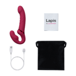 Gode ceinture sans harnais à col ajustable – Lapis – Image 6