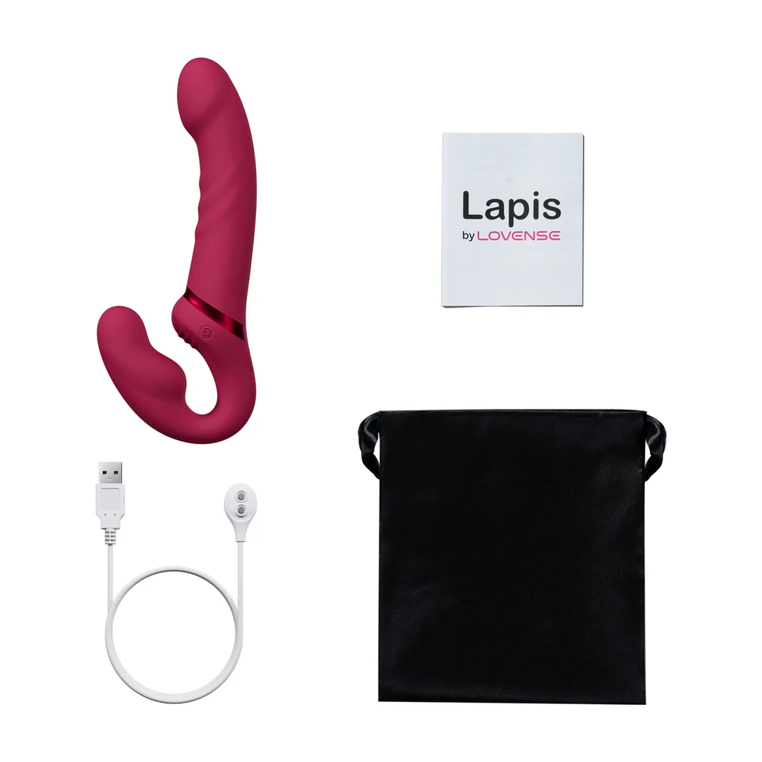 Gode ceinture sans harnais à col ajustable – Lapis – Image 6