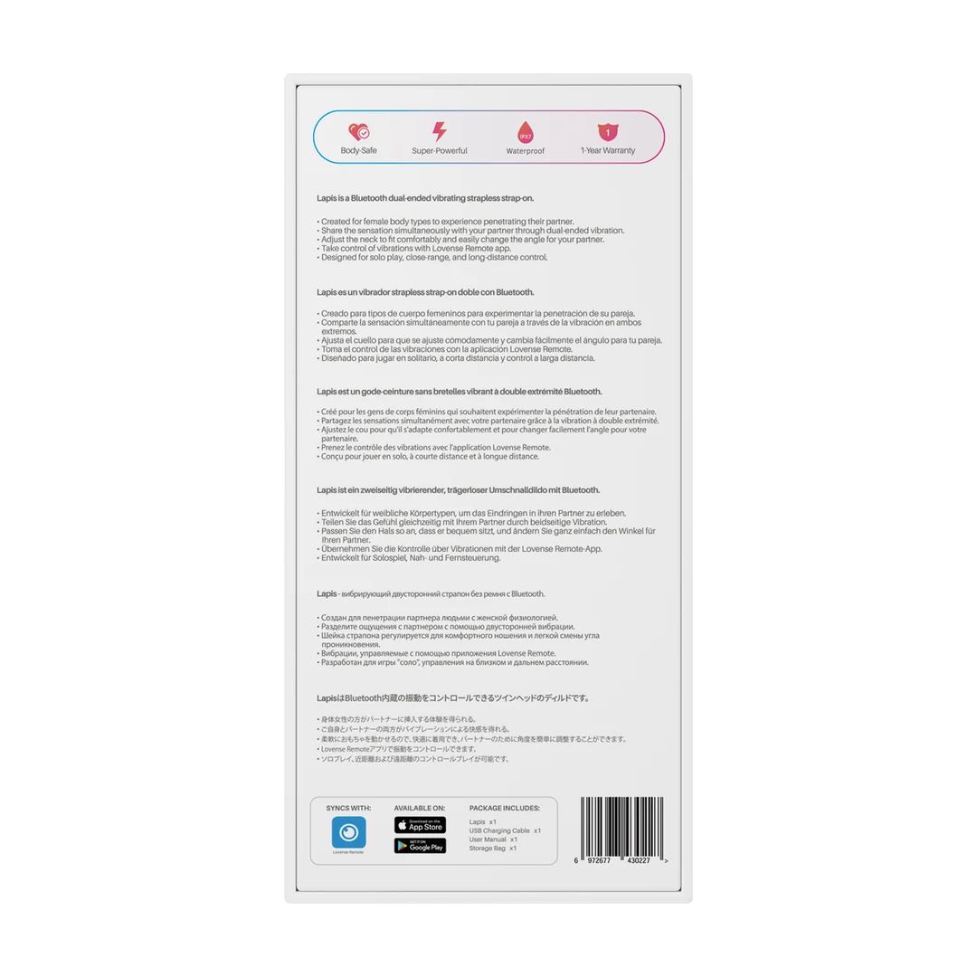 Gode ceinture sans harnais à col ajustable – Lapis – Image 2
