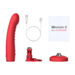 Vibromasseur | Touch Sense avec ventouse, mains libres | Lovense rouge Lovense – Image 5