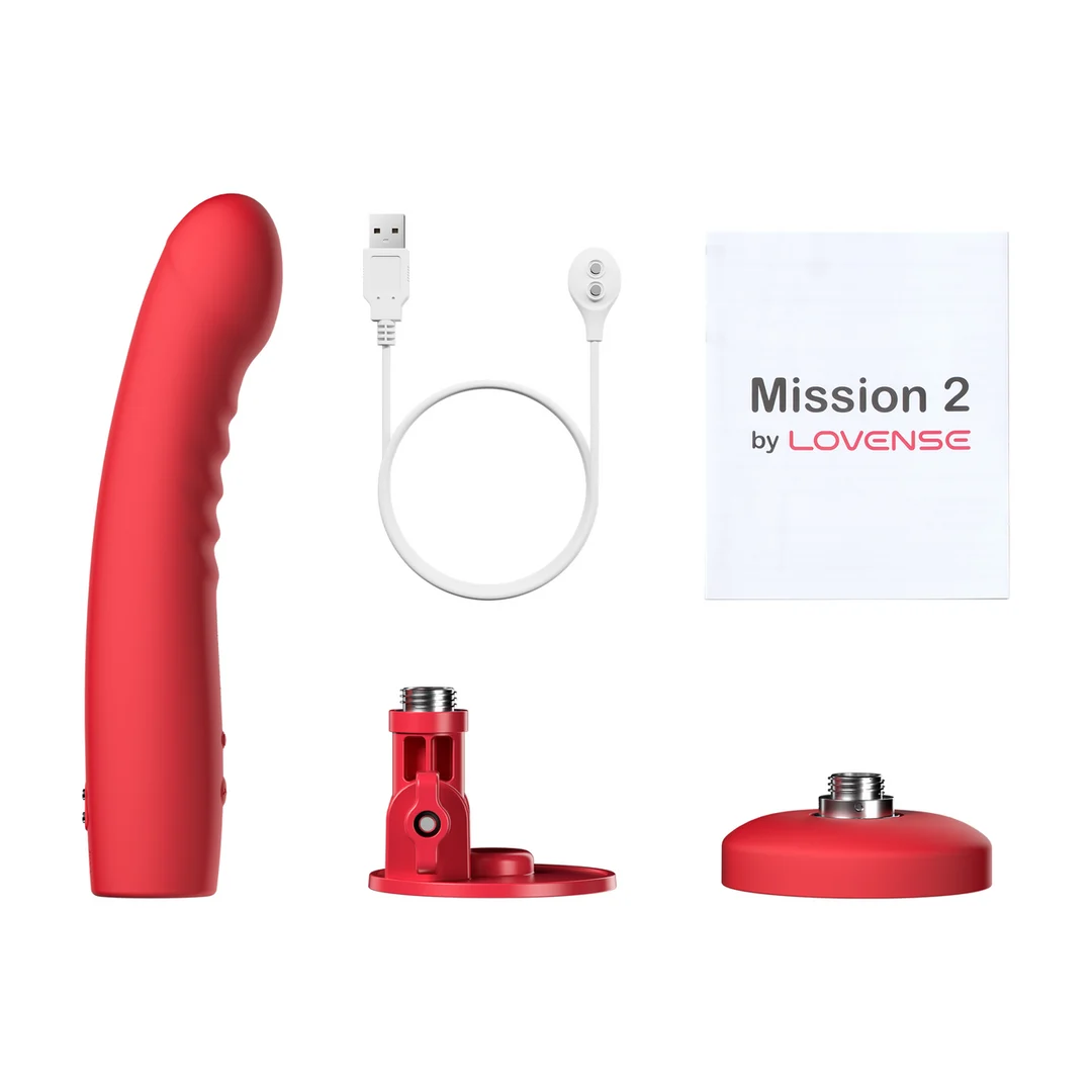 Vibromasseur | Touch Sense avec ventouse, mains libres | Lovense rouge Lovense – Image 5