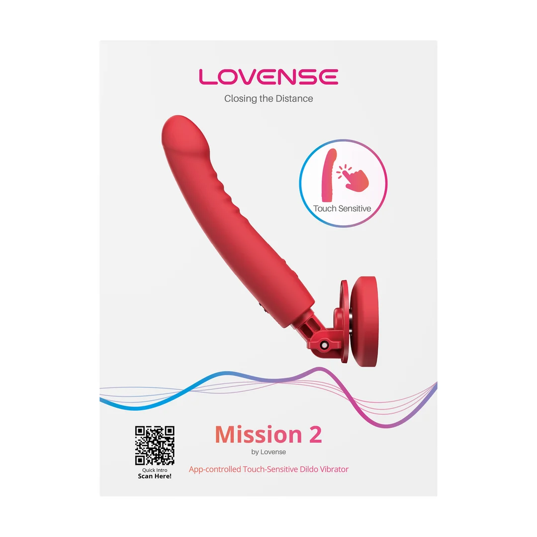 Vibromasseur | Touch Sense avec ventouse, mains libres | Lovense rouge Lovense – Image 1