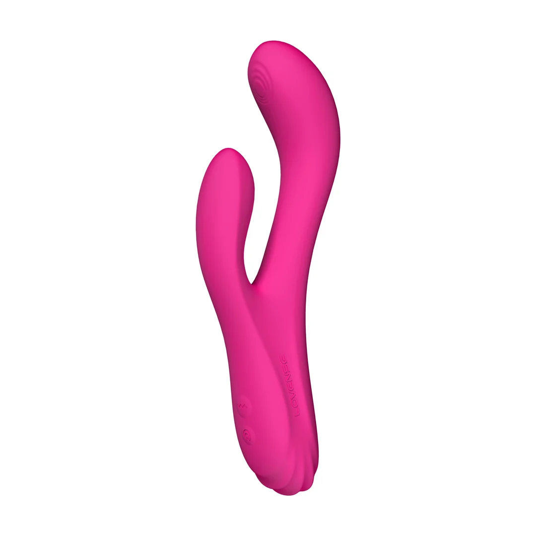 Vibromasseur rabbit – oscillant, chauffant et avec télécommande – Lovense, rose Lovense – Image 6