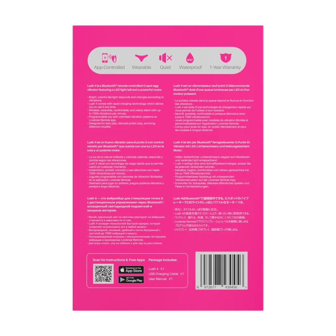 Œuf vibrant Lovense rose, contrôlé par application, pour stimuler le point G – Image 2