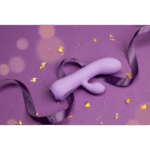 Vibromasseur rabbit rechargeable en silicone Aura – Image 3