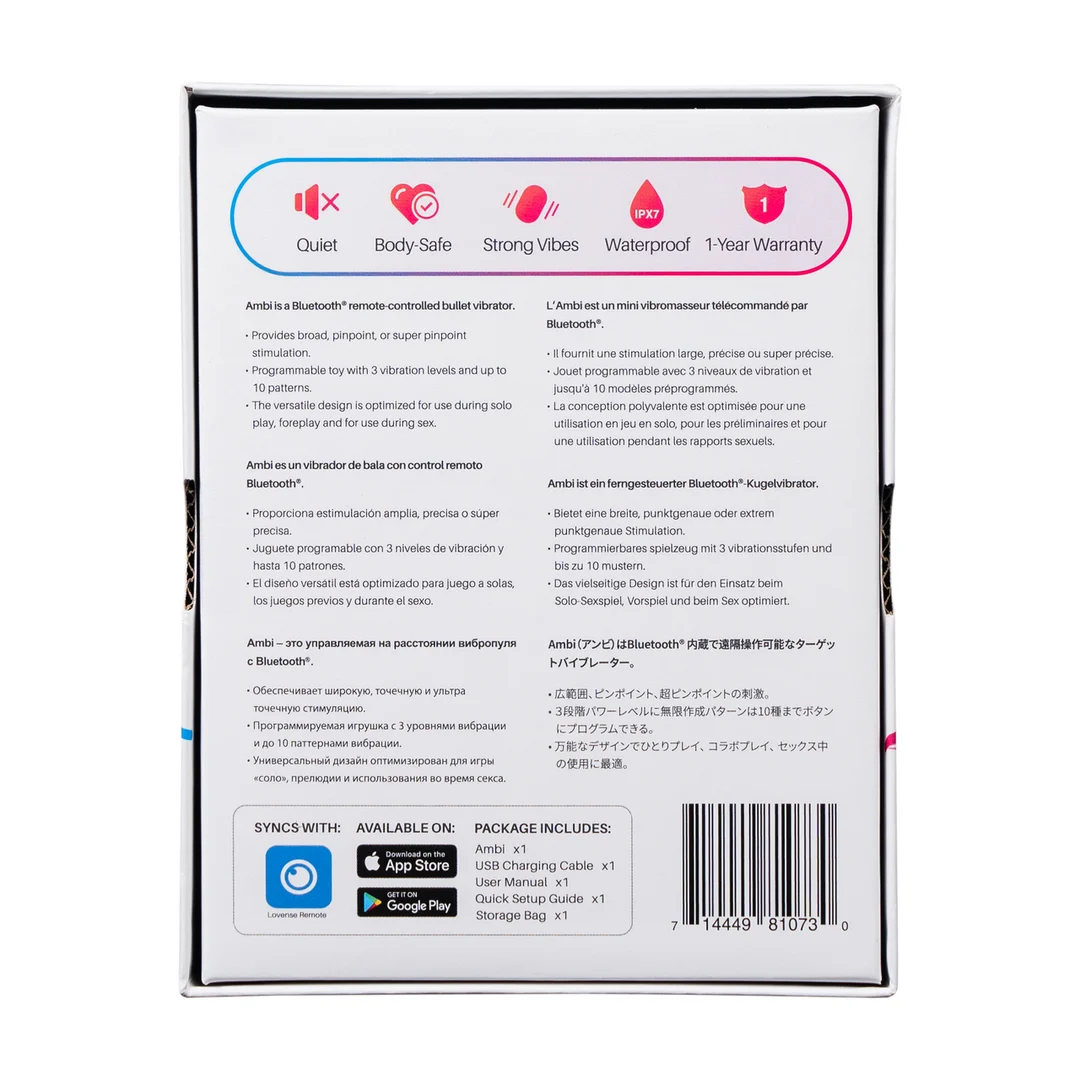 Vibromasseur bullet contrôlé par application, avec large surface de contact incurvée, rose Lovense – Image 2
