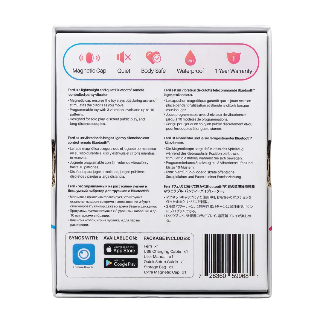 Vibromasseur clitoridien avec commande par application – Ferri Lovense – Image 2