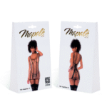 Babydoll sexy en résille transparente et satin pour une silhouette séduisante – LIN – Image 13