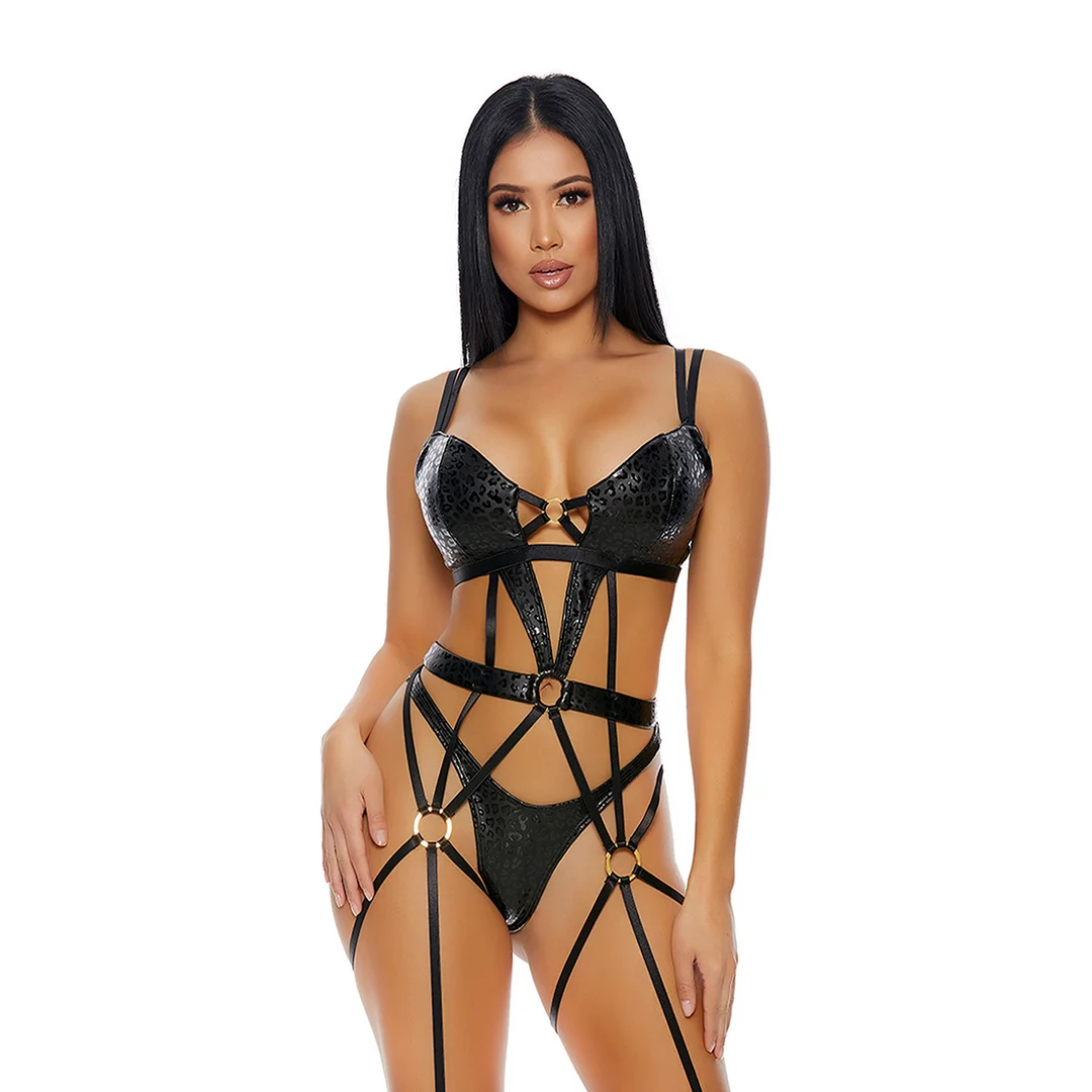 Forplay Sweet Spot ensemble bustier à motif guépard – Image 3