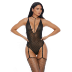 Body lingerie avec ras de cou à lanières et jarretelles pour un look séduisant | Sweet Dot – Image 4