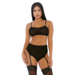 Ensemble de lingerie Lustful Leopard avec caraco – Image 12