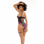 Body Mapalé à imprimé floral noir – Image 10