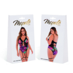 Body Mapalé à imprimé floral noir