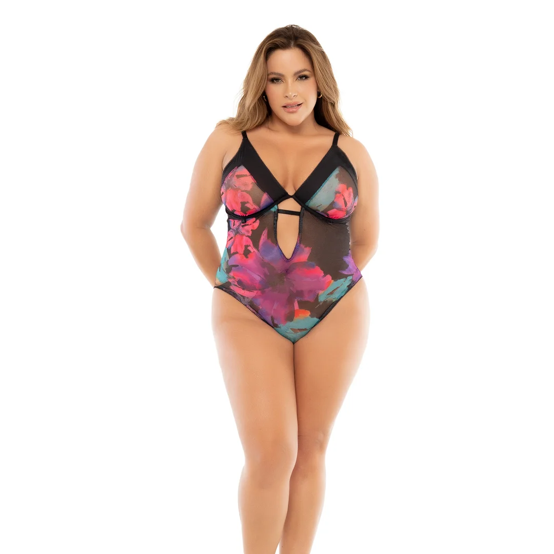 Body Mapalé à imprimé floral noir – Image 7