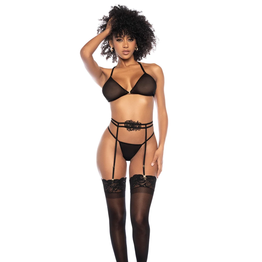 Ensemble trois pièces Mapalé en tulle et ornements brodés – Image 10