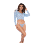 Ensemble Mapalé avec crop top et string – Image 4